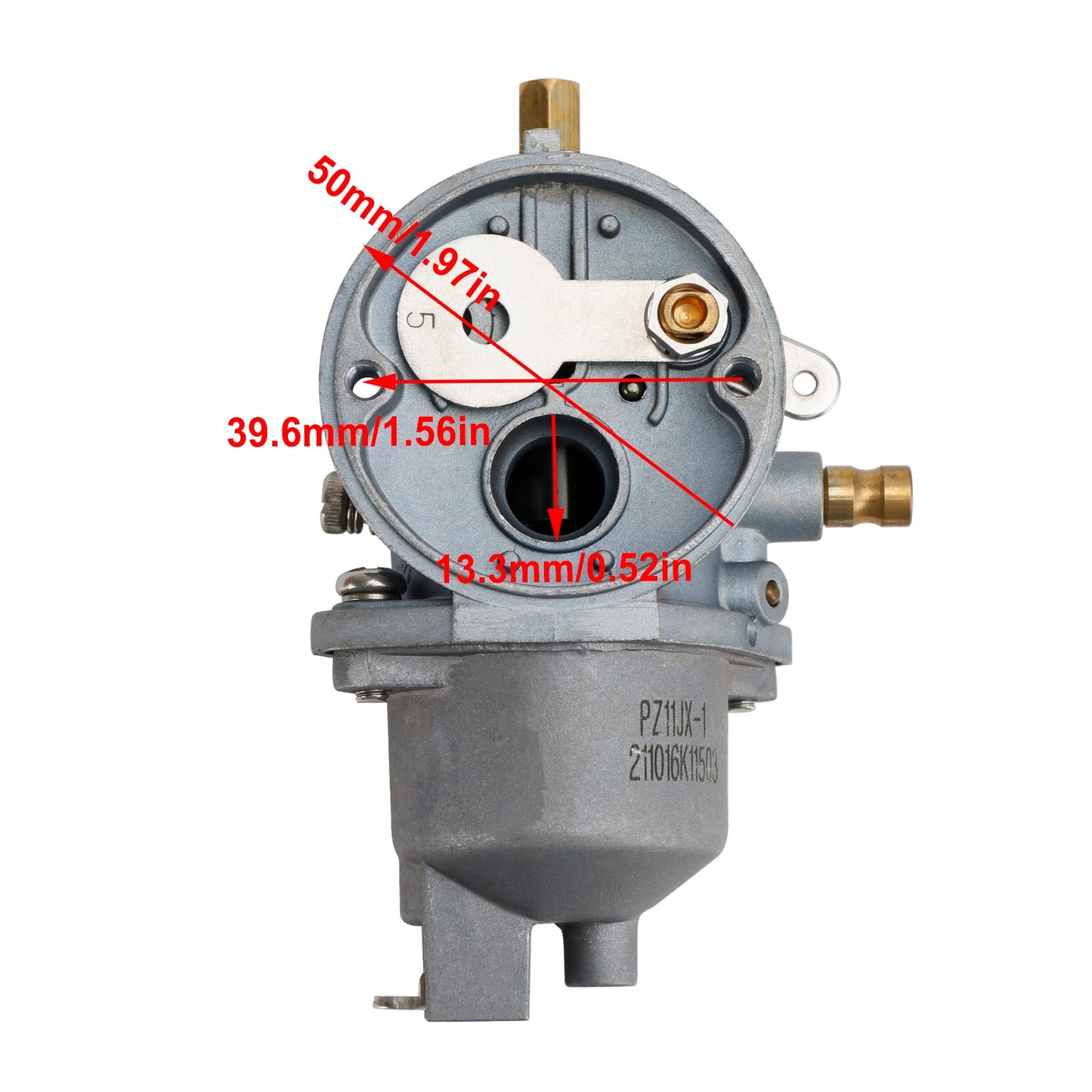 Motore fuoribordo carburatore Carb adatto per Yamaha 2 tempi 2HP PZ11 JX-1