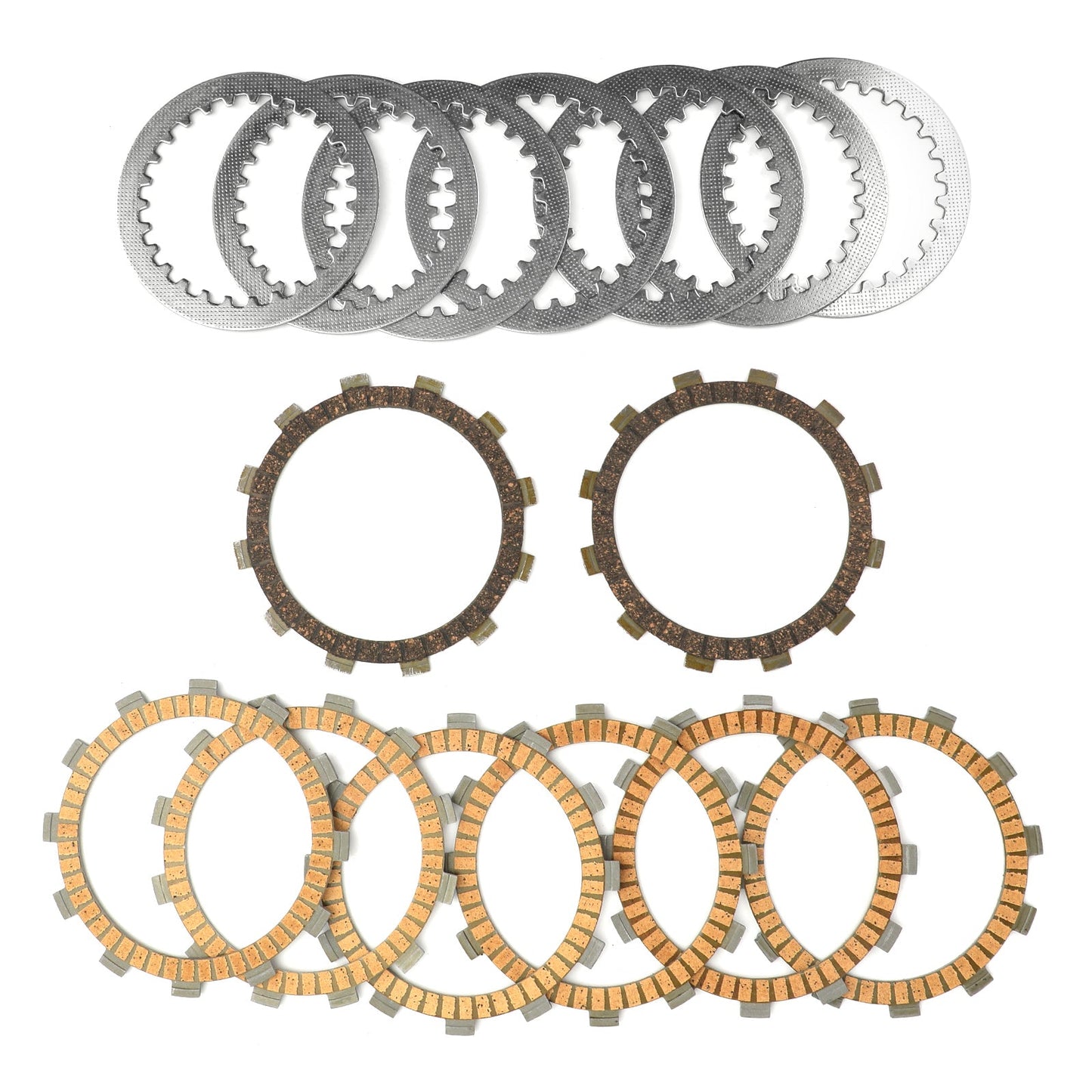 Kit frizione in ferro e dischi di attrito adatti per Yamaha FZ6 FZ6-N FZ6-NA FZ6-S FZ6-SS Generico