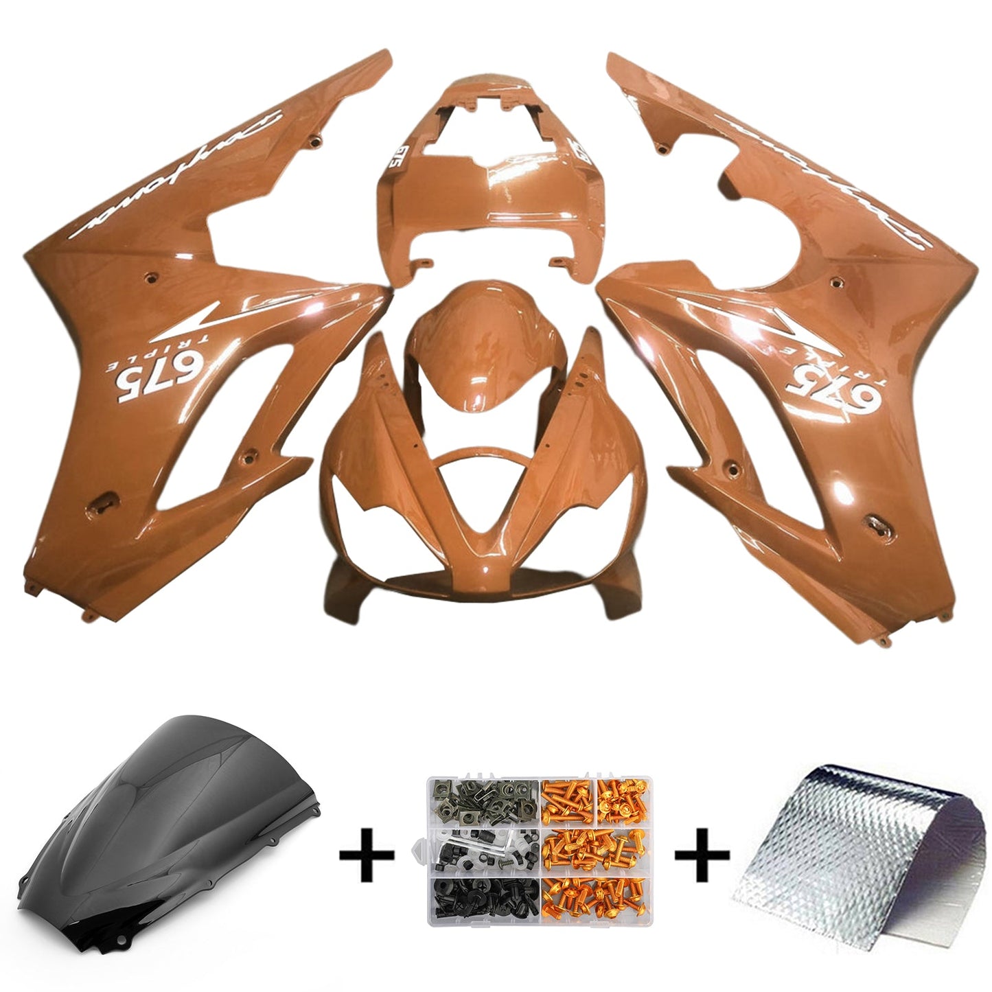 Amotopart Kit Carena Triumph Daytona 675 2006-2008 Carrozzeria Plastica ABS