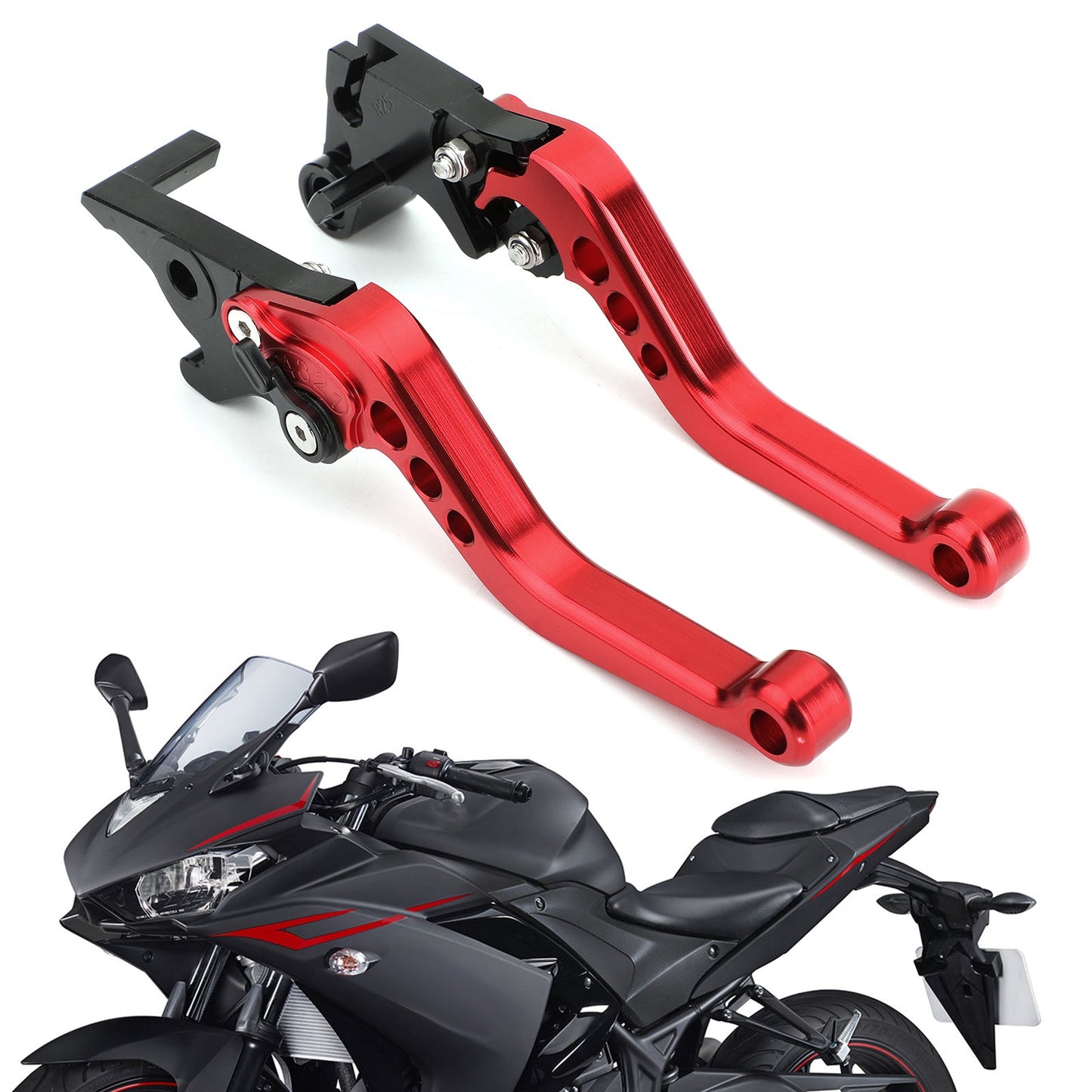 Freno Leve Frizione Per YAMAHA YZF R3 R25 MT 25 2015-2017 Argento Generico