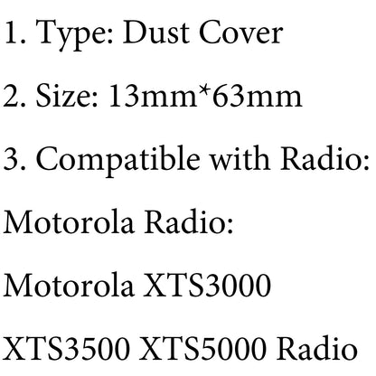 Coperchio laterale antipolvere per accessori radio Motorola XTS3000 XTS3500 XTS5000
