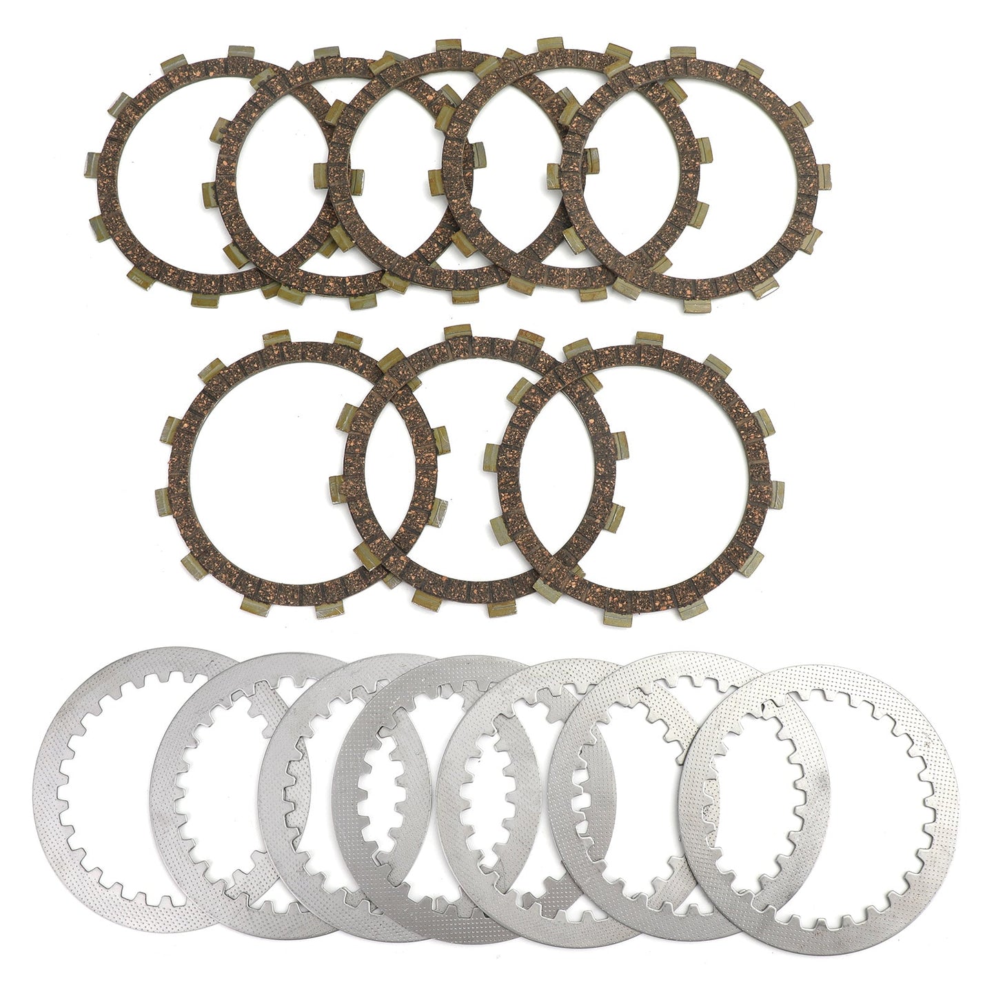 Kit frizione in ferro e dischi di attrito adatti per Yamaha TT500 SR400 SR400SP SR500 generico