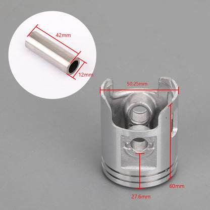 Piston Ring Pin Clip Kit Per Yamaha Jog 90 91-97 Ya90 Axis 90 90-97 STD(50mm)0.25MM(50.25mm)0.50MM(50.50mm)Alesaggio Generico