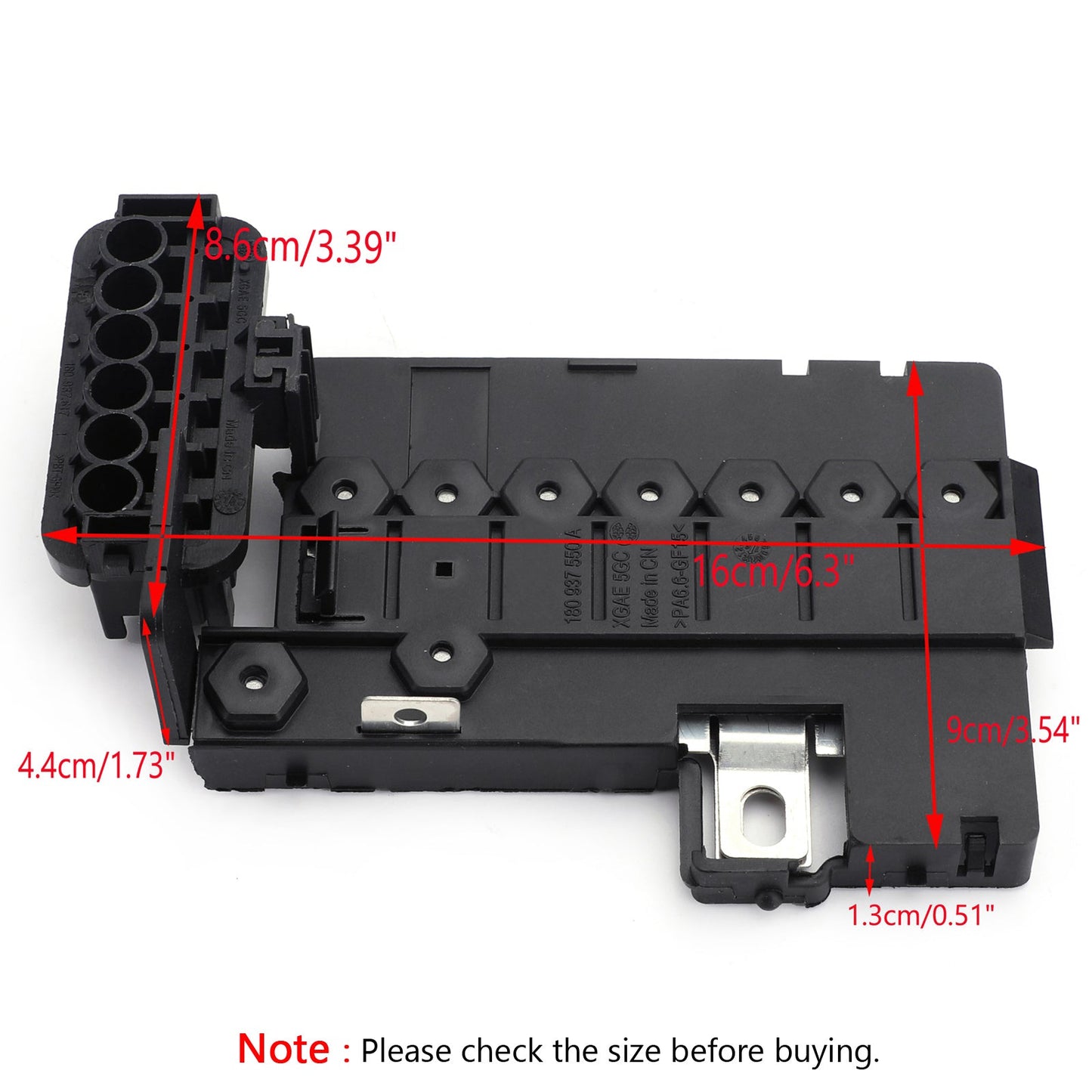 Scatola dei fusibili della batteria Supporto per presa 6R0937548C 6R0937548F Per Lavida Bora Polo Skoda Generico