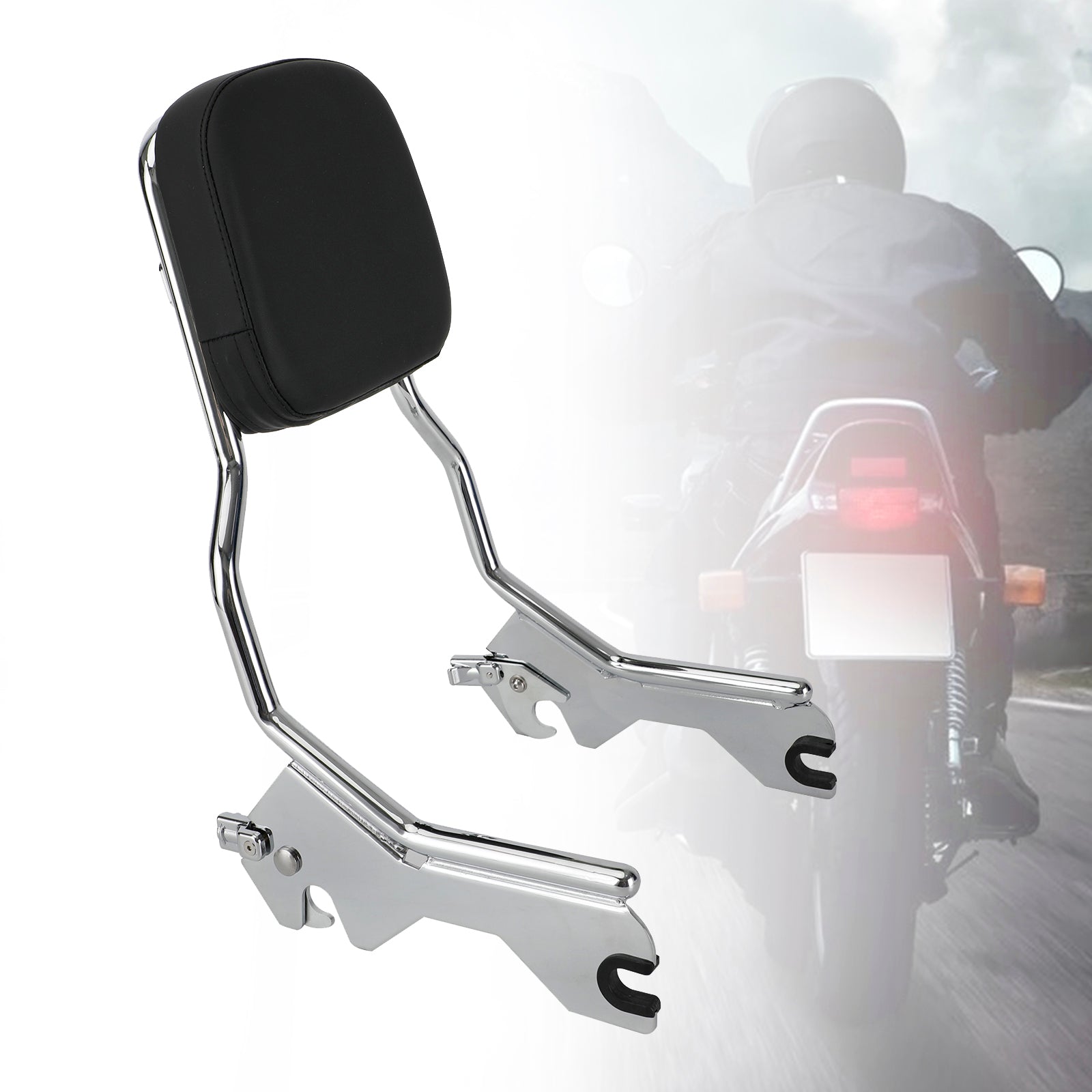 Set: Schienale Sissy Bar per Harley Street Glide 14-22 con Kit Set: Schienale Sissy Bar per Harley Street Glide 14-22 con Kit