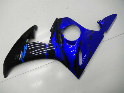 Amotopart 2005 Yamaha YZF R6 Cladding Blue Black Kit