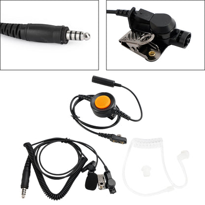 7.1-A3 Transparent Air Tube Headset w Mic per Hytera PD780/700/788/782 PT580H