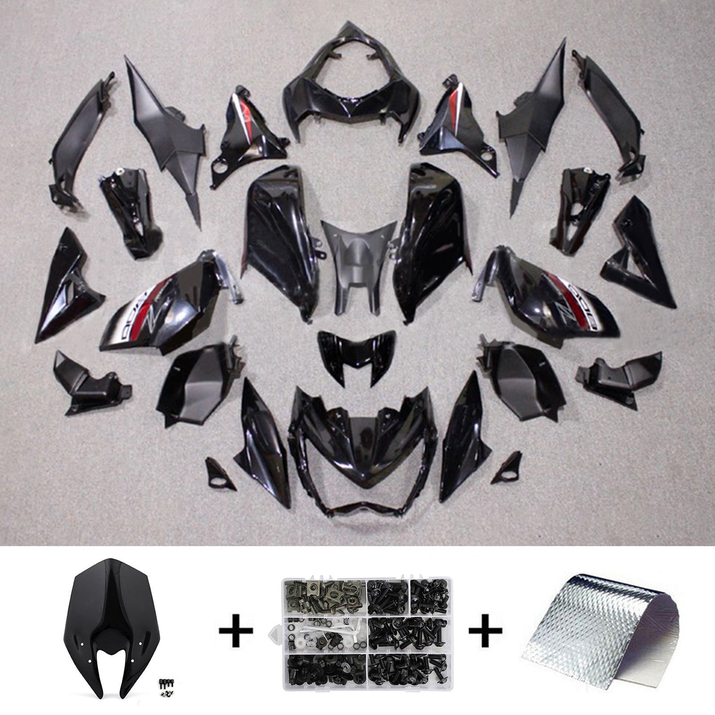 Amotopart Kawasaki Z800 2013-2018 Kit carena Carrozzeria Plastica ABS