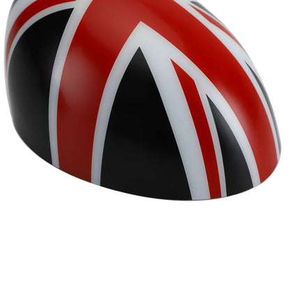 MINI Cooper R55 R56 R57 2 copri specchietti con bandiera britannica Union Jack nero/rosso