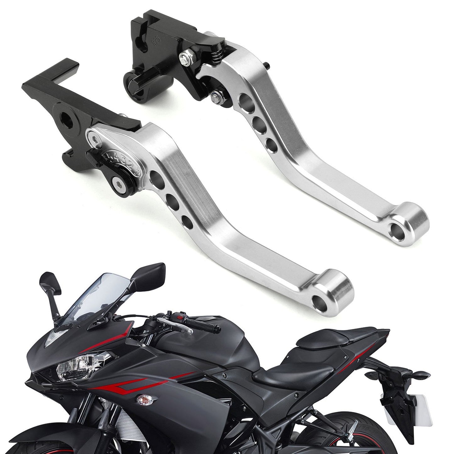 Freno Leve Frizione Per YAMAHA YZF R3 R25 MT 25 2015-2017 Argento Generico