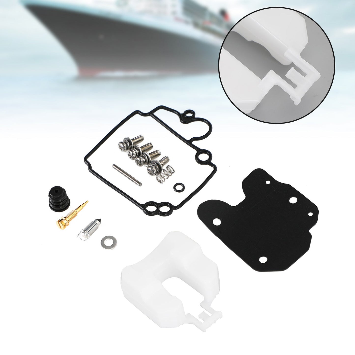 Kit di ricostruzione carburatore carburatore adatto per motore fuoribordo Yamaha 25ps F25 4 tempi