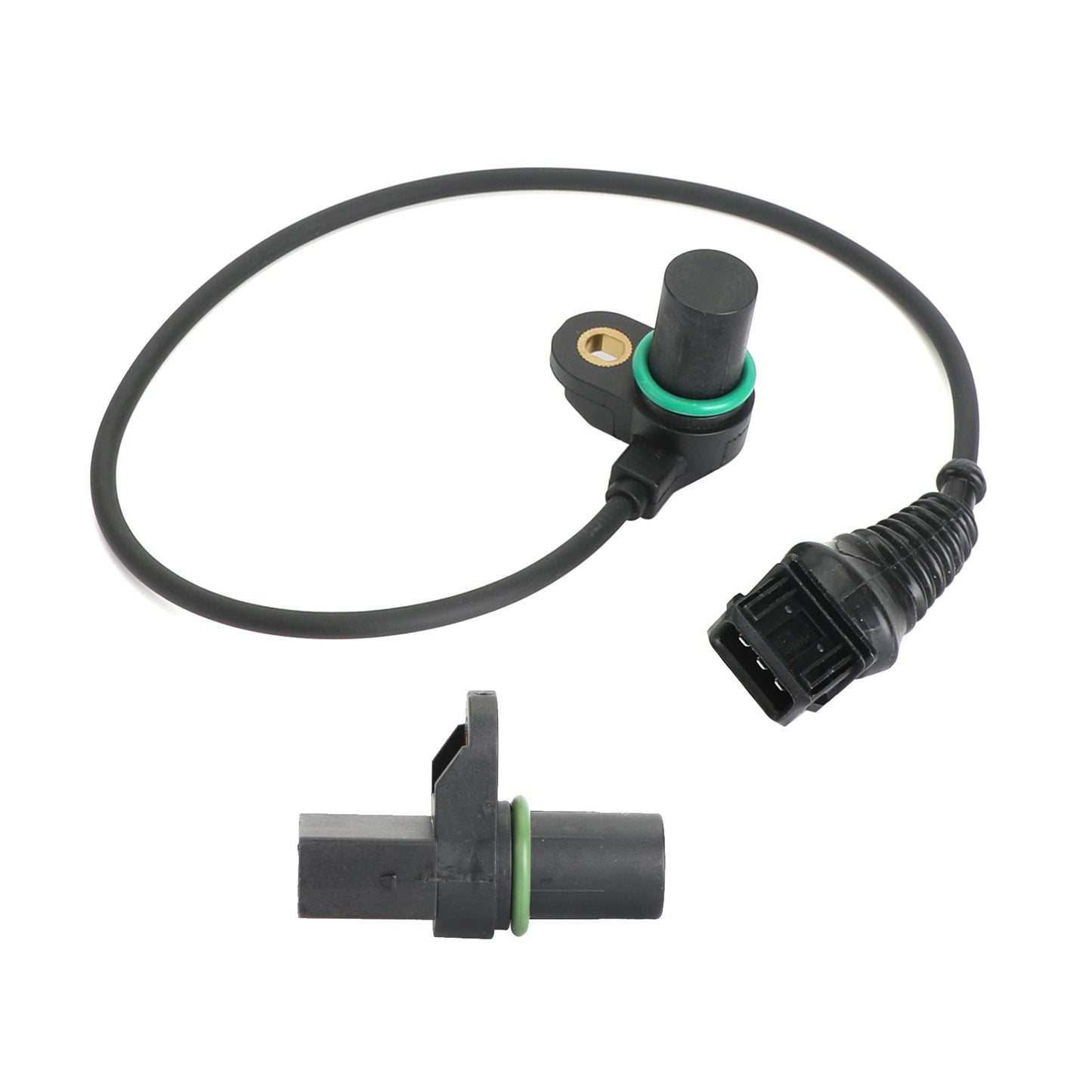 2x sensore di posizione albero a camme INGRESSO + USCITA per BMW E46 E39 E60 E38 E65 M52 M54 generico