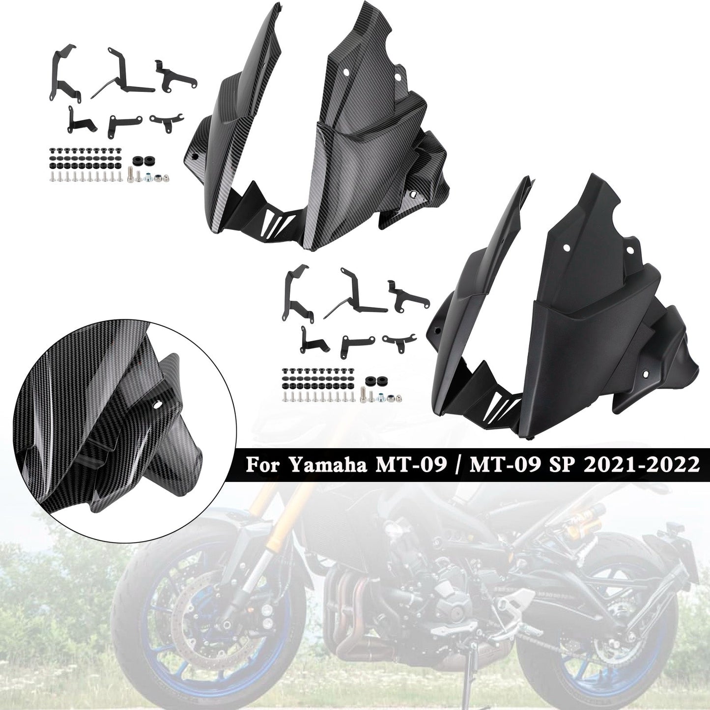 2021-2023 Yamaha MT-09 / SP Ermax Carenatura laterale inferiore del motore