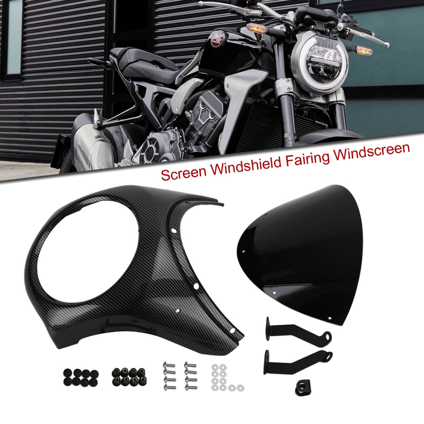 Parabrezza cupolino parabrezza per Honda CB1000R CB650R 2019-2021 C generico