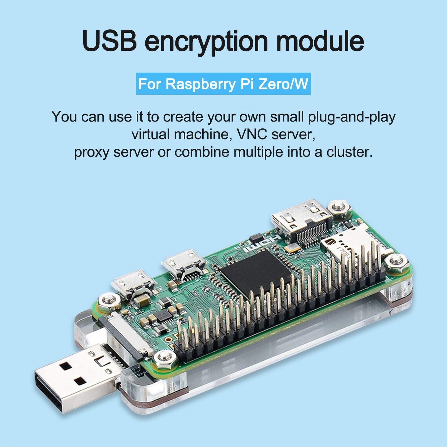 Connettore del modulo dongle USB per scheda di espansione Raspberry Pi Zero / W / WHE