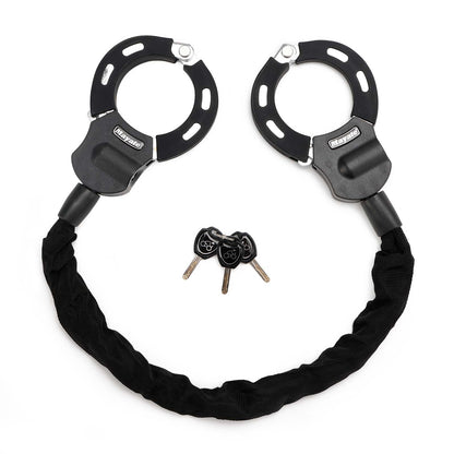 Lucchetto per scooter elettrico per bici da moto con chiave Lucchetto a catena da 60 cm antifurto con borsa