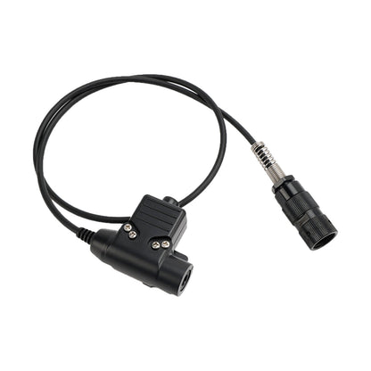 7.1-C8 Cuffie tattiche con presa per montaggio posteriore a 6 pin U94 PTT per PRC148 PRC152 U329