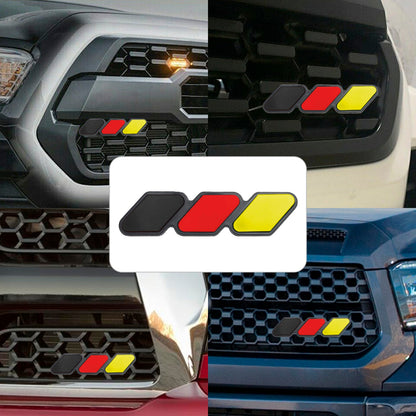 Accessori per auto con emblema distintivo per griglia tricolore per Toyota Tacoma TRD Tundra RAV4