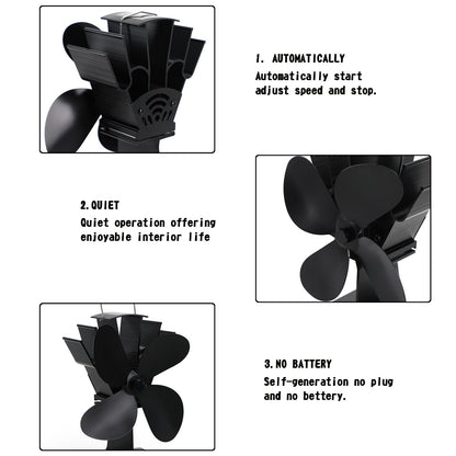 Le migliori offerte per 4 Blade Heat Powered Stufa Fan Wood Log Burner Fireplace Fuel Saving Eco sono su ✓ Confronta prezzi e caratteristiche di prodotti nuovi e usati ✓ Molti articoli con consegna gratis!