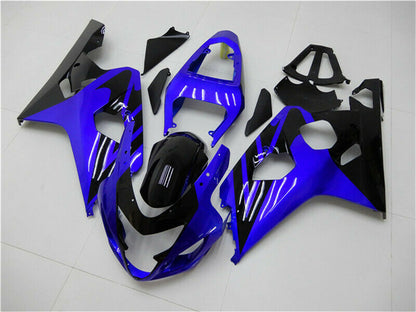 Amotopart Scaining Suzuki GSXR600 750 2004-2005 Kit di rivestimento nero blu nero