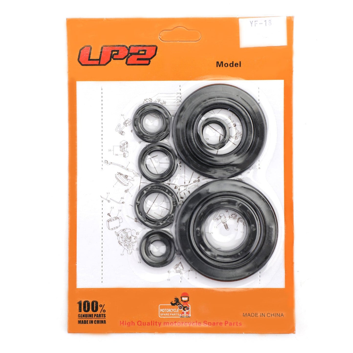 Kit carter paraolio motore completo - 9 pezzi per Honda CRF250R 2010¨C2017 Generico