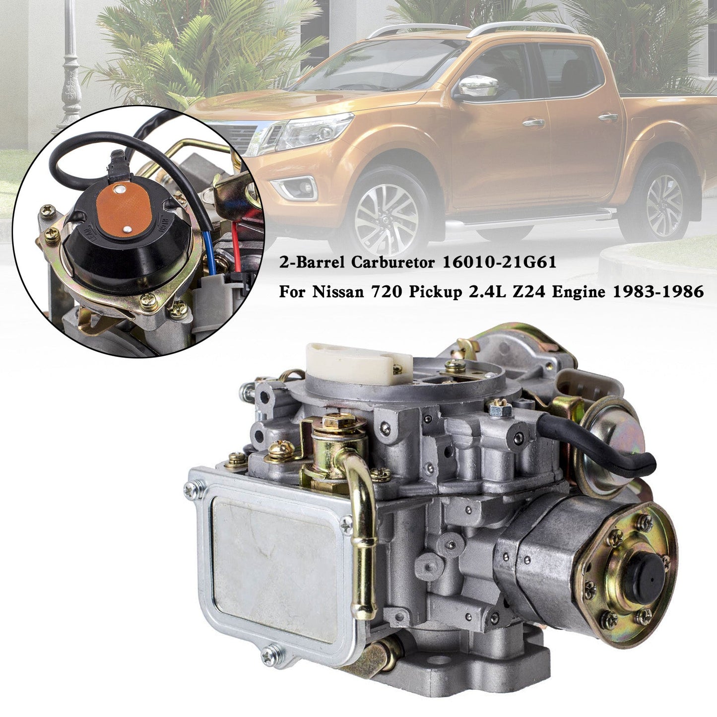Carburatore a 2 barili 16010-21G61 per motore Nissan 720 Pickup 2.4L Z24 1983-1986