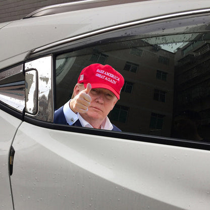 Adesivo per finestrino dell&#39;auto Life Person Size Passenger Ride con Trump President 2020 R