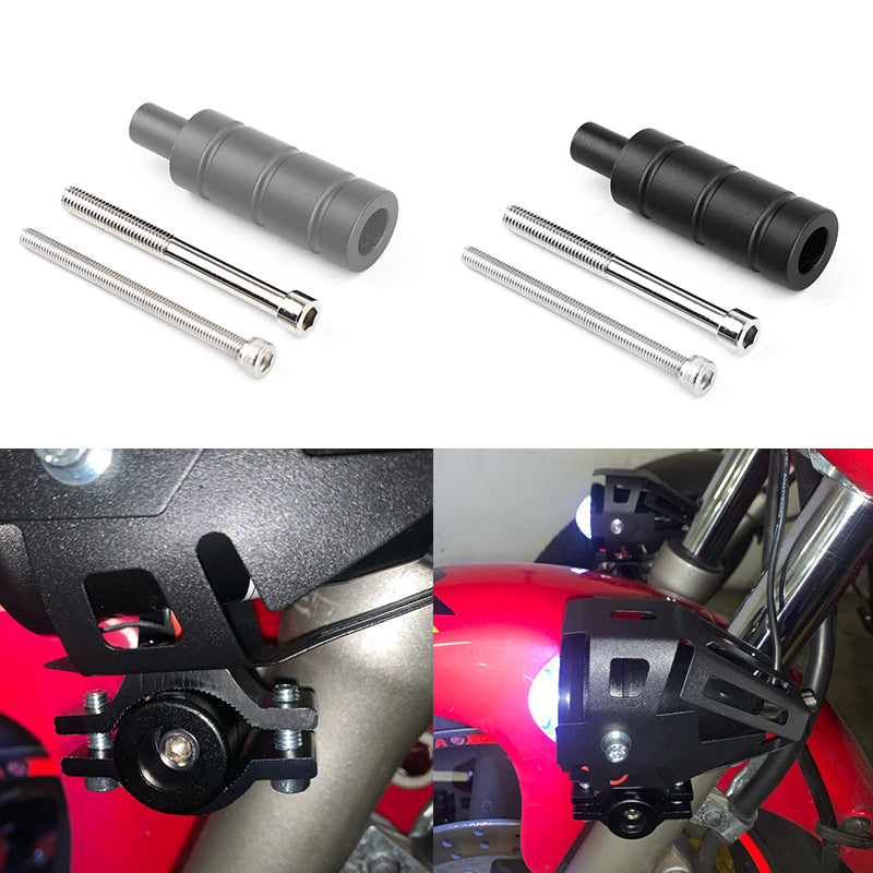 Areyourshop Alluminio M8 M6 Faro per moto Fendinebbia Staffa di montaggio Barra di supporto prolunga