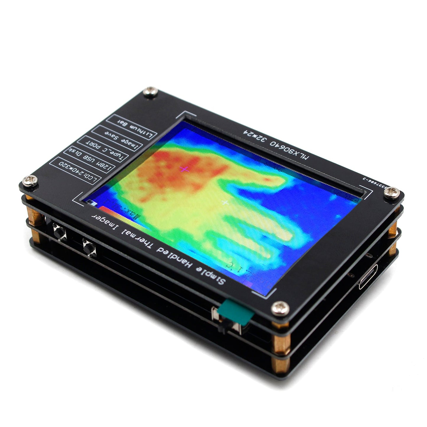 MLX90640 Termocamera da 2,8" termocamera per riparazioni elettroniche