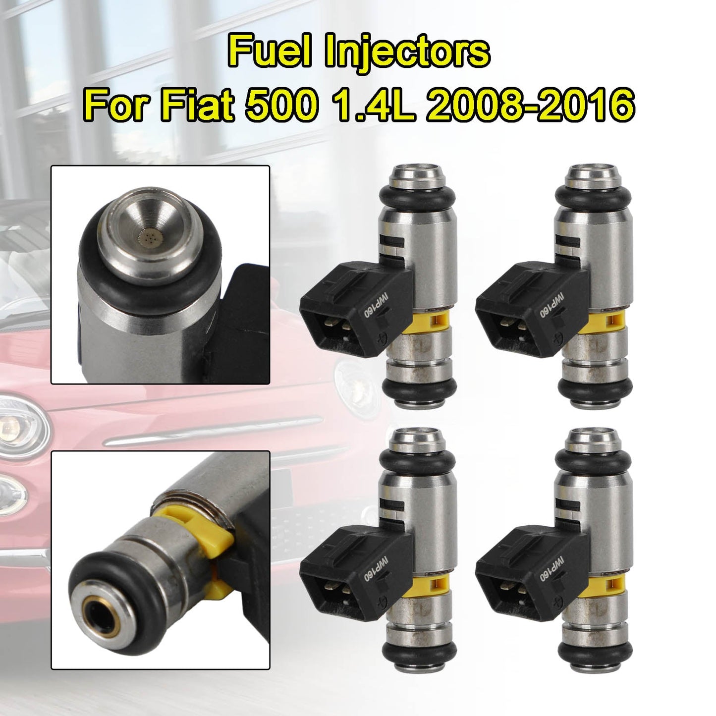 4PCS Iniettori di Carburante IWP160 fit Fiat Punto 500 Doblo Qubo Fit Ford KA