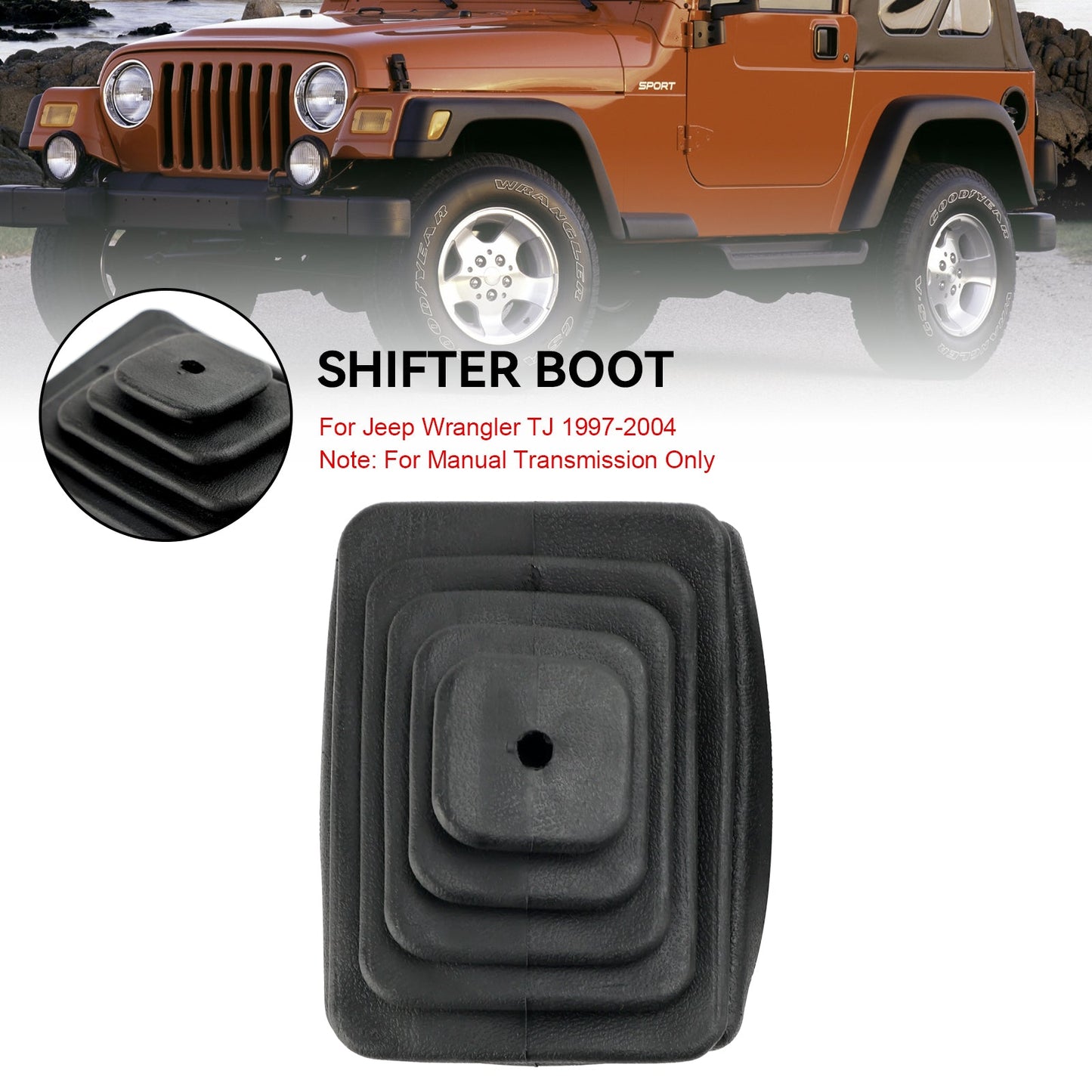 Jeep Wrangler TJ 1997-2004 Cuffia cambio manuale Trans 52078558