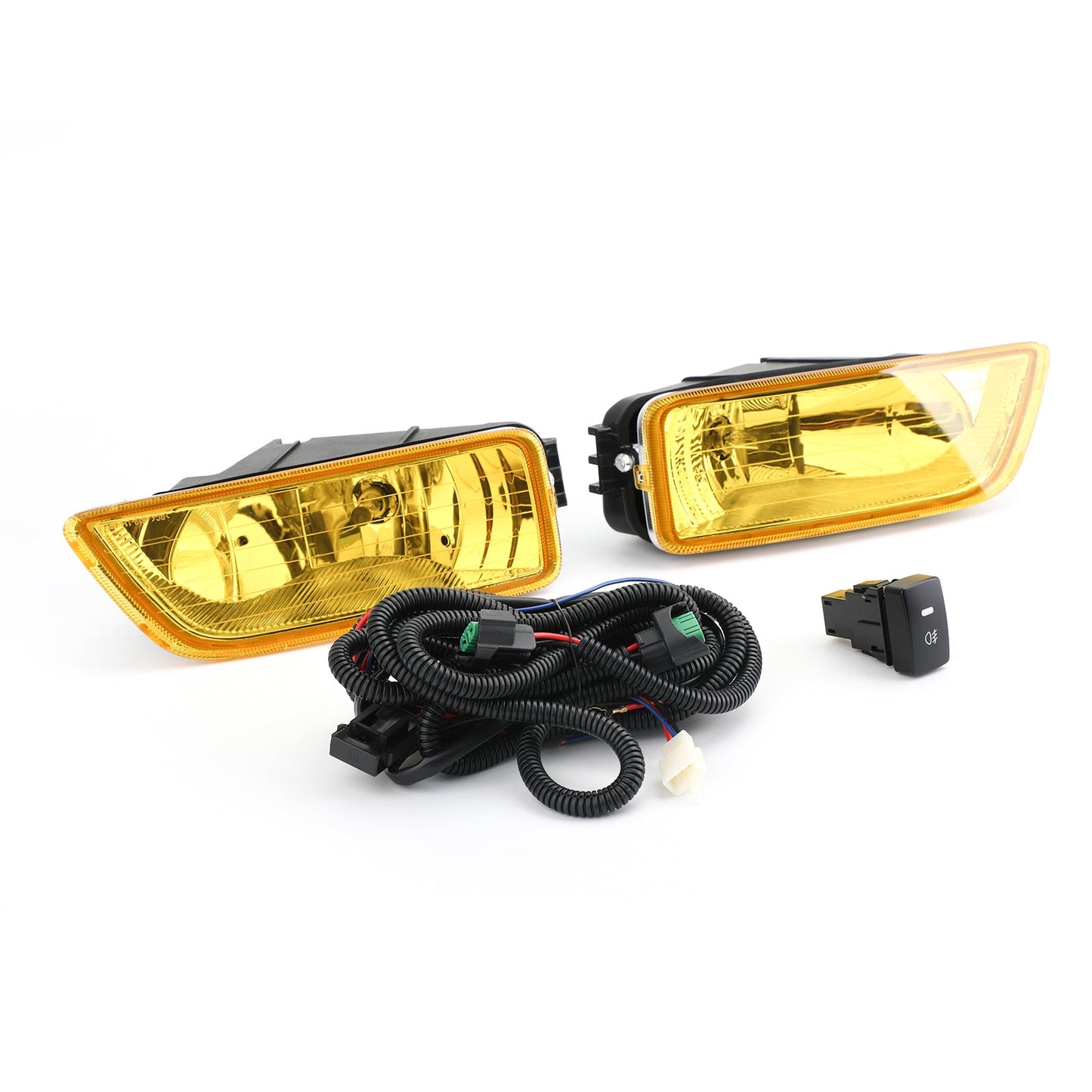 Fendinebbia con lente gialla + interruttore per Honda Accord 2003-2007 / Acura TL generico 2004-2008