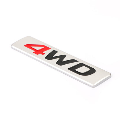 New Metal 4WD Emblem Car Fender Trunk Portellone Distintivo Decalcomanie Adesivo 4WD 4X4 SUV Generico