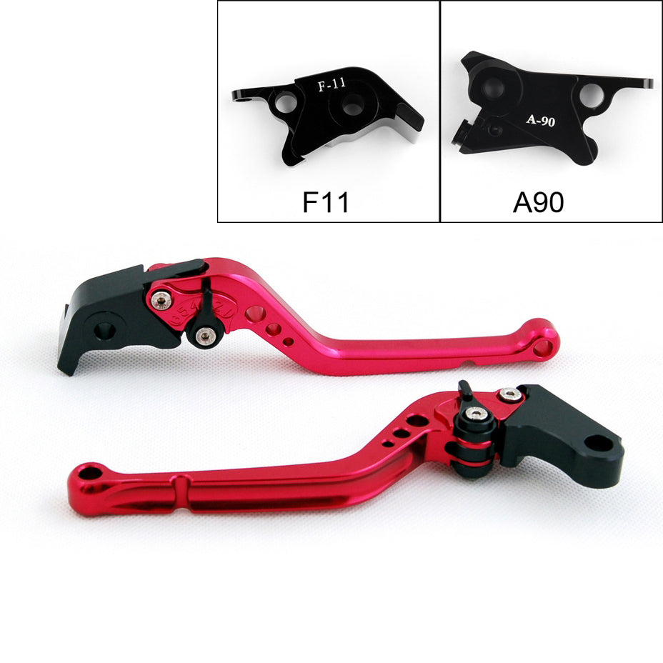 Leve freno frizione lunghe per KTM 690 Duke R 2014-2016 (F11/A90) nere generiche