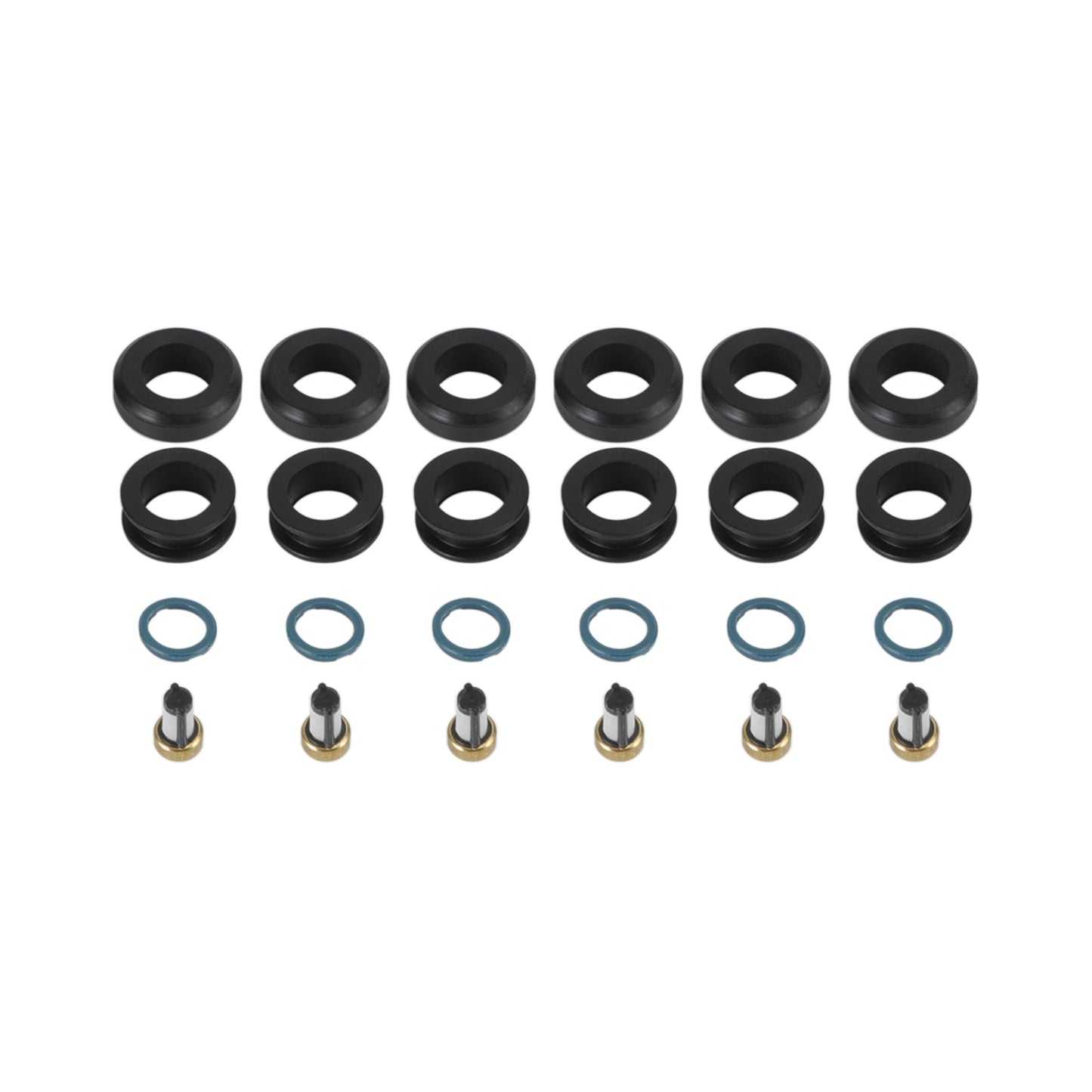 Kit O-ring di tenuta iniettori carburante 6PCS MD164888 adatto per Mitsubishi 3000GT INP-014