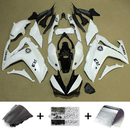 Amotopart Sales Ski Yamaha 2014-2018 YZF R3 e 2015-2017 YZF R25 White Fearing Kit