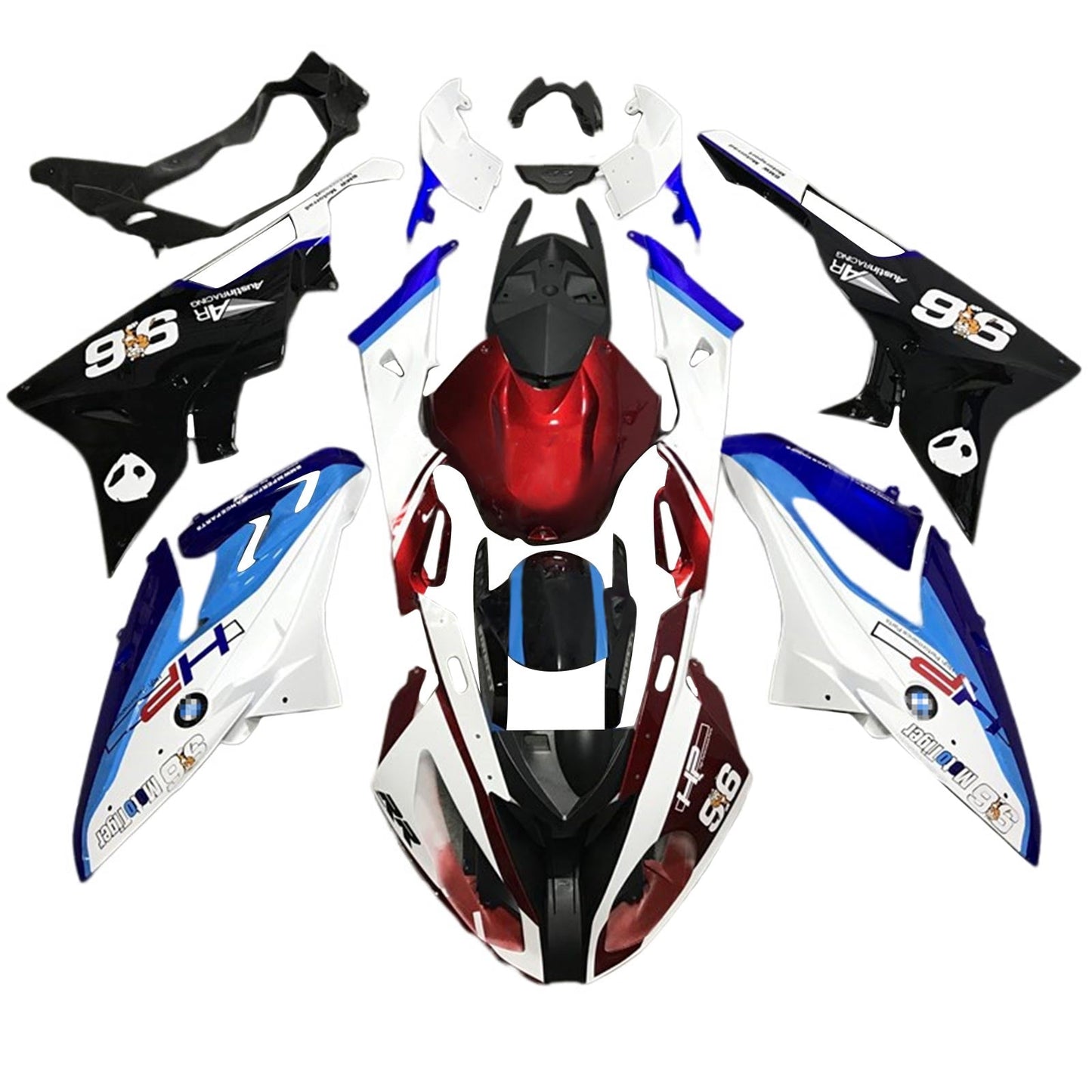 Amotopart BMW S1000RR 2015-2016 Kit Carena Carrozzeria Plastica ABS