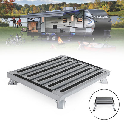 Piattaforma pieghevole in alluminio RV Step Stool Trailer Camper Scala da lavoro portatile