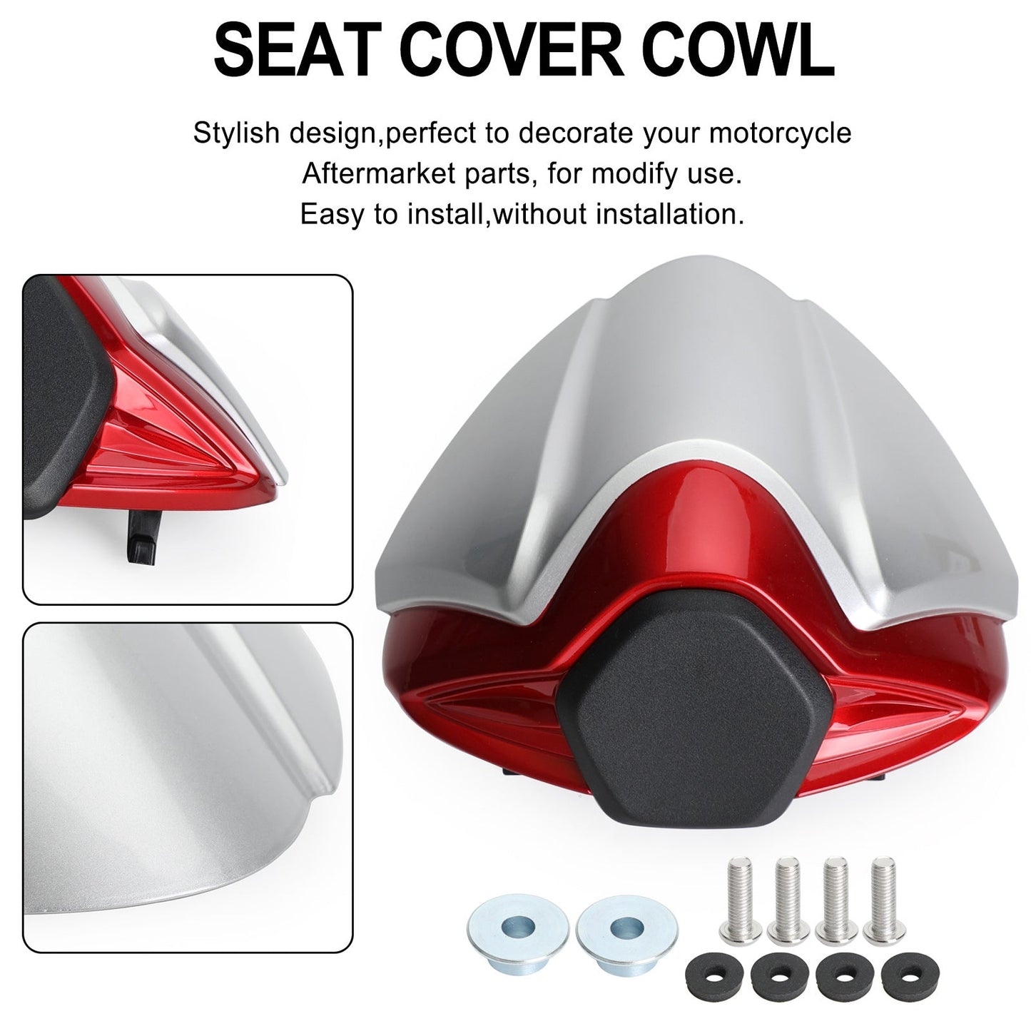 Copertura carenatura sedile posteriore per SUZUKI GSXR 1300 GSX-R1300 Hayabusa 2021-2024 Rosso