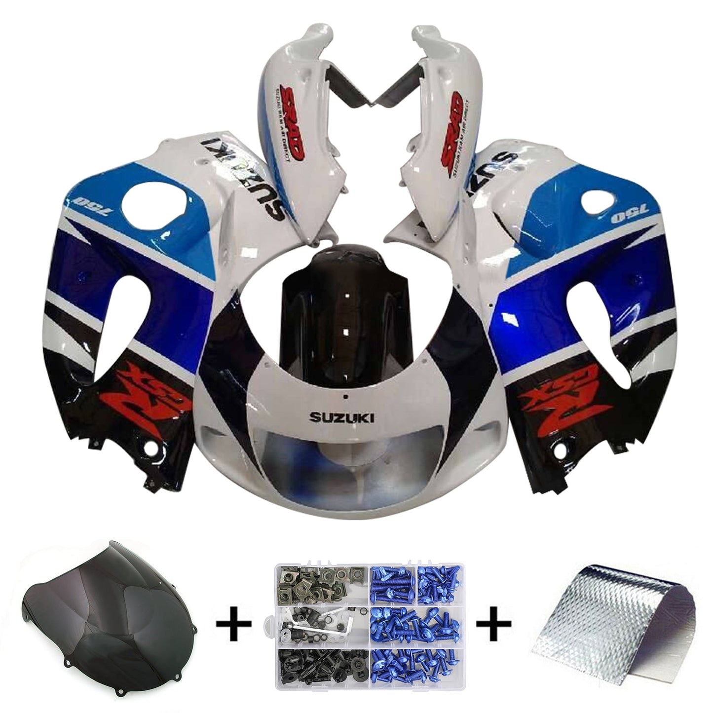 Amotopart Suzuki GSXR600 1996-2000 GSXR750 1996-1999 Kit carena Carrozzeria