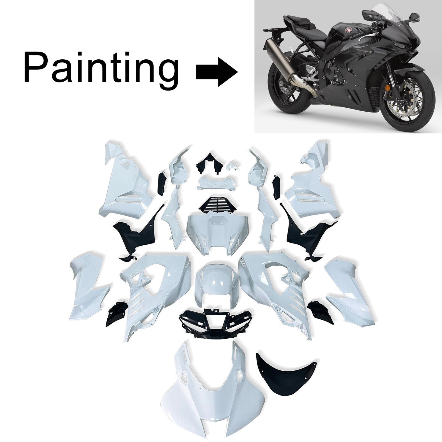 Amotopart Honda CBR1000RR-R 2020-2023 Kit Disory Body Plastic Abs