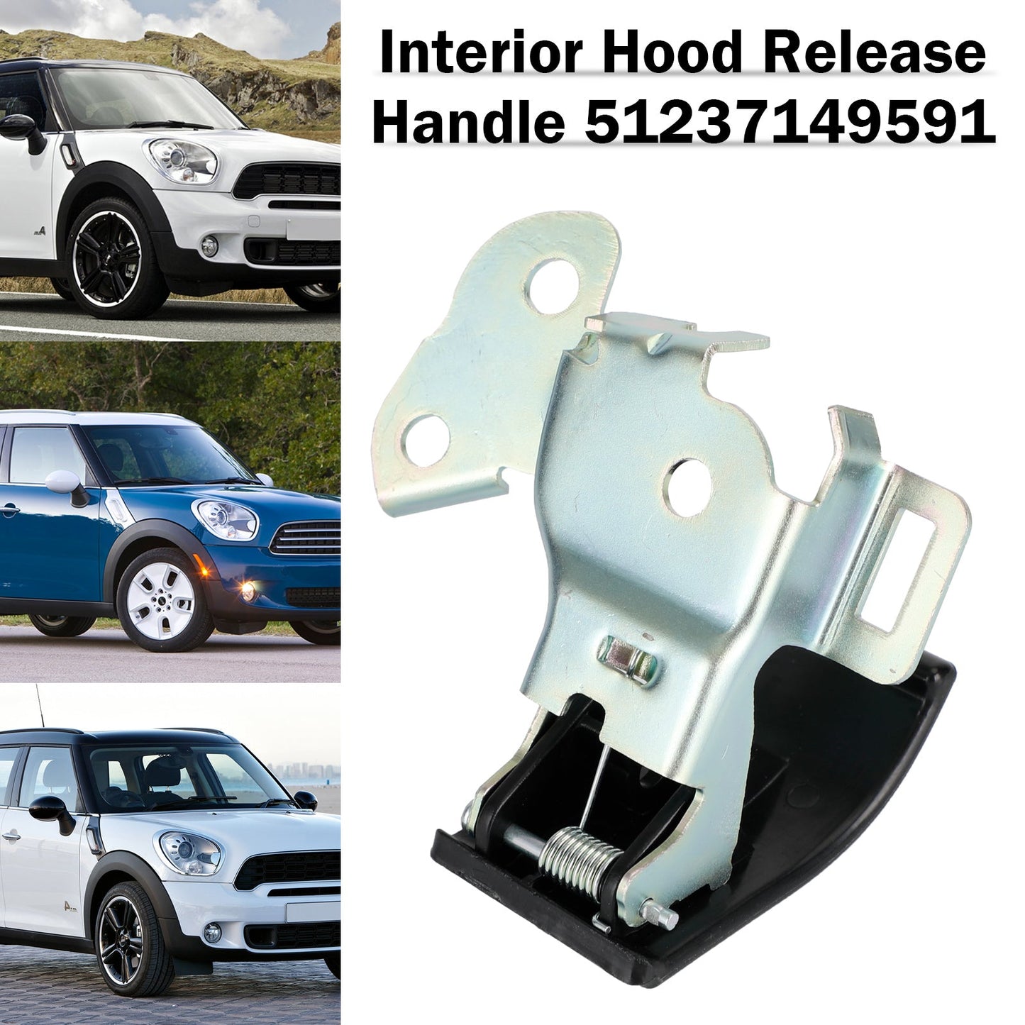 Leva della maniglia di rilascio del cofano 51237149591 per BMW Mini Cooper Countryman Paceman