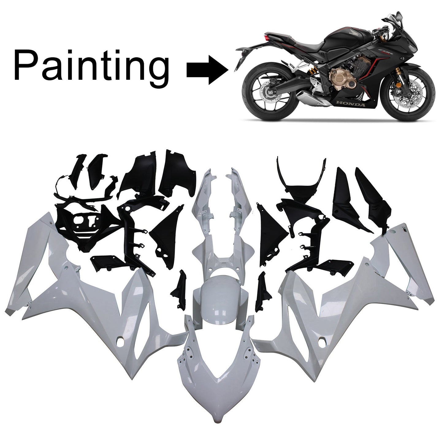 Amotopart Honda CBR650R 2021-2022 Disory Kit Body Plastic Abs