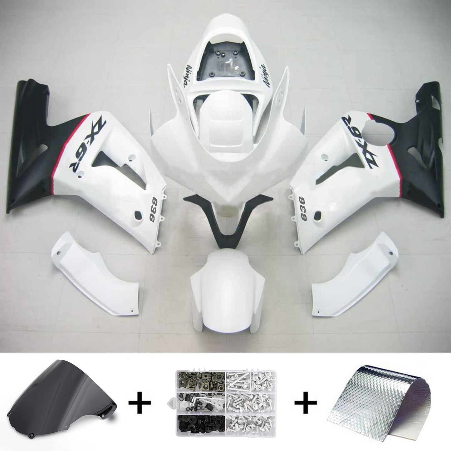 Kit Carenatura Per Kawasaki ZX6R 636 2003-2004 Generico