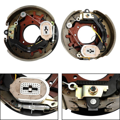 Kit freno rimorchio elettrico con scudi-regolazione automatica-12-1/4"-mano sinistra/destra-10K
