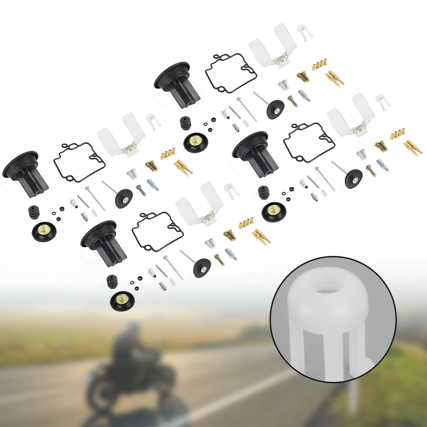KT CVK24 Scooter Racing 4X Carburatore Carb Repair Kit pompa di accelerazione