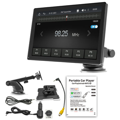 Lettore MP5 per auto da 9" Apple Carplay/Android Auto Auto Radio Bluetooth 4 Fotocamera LED
