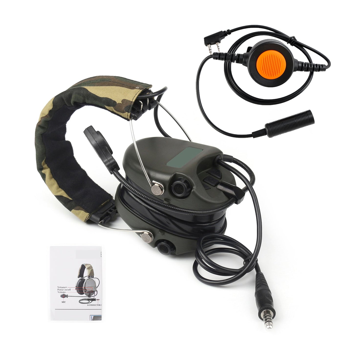 Cuffie con riduzione del rumore H60 Pickup audio PTT a 6 pin per TH-D7 TH-F6 TH-K2 TH-21