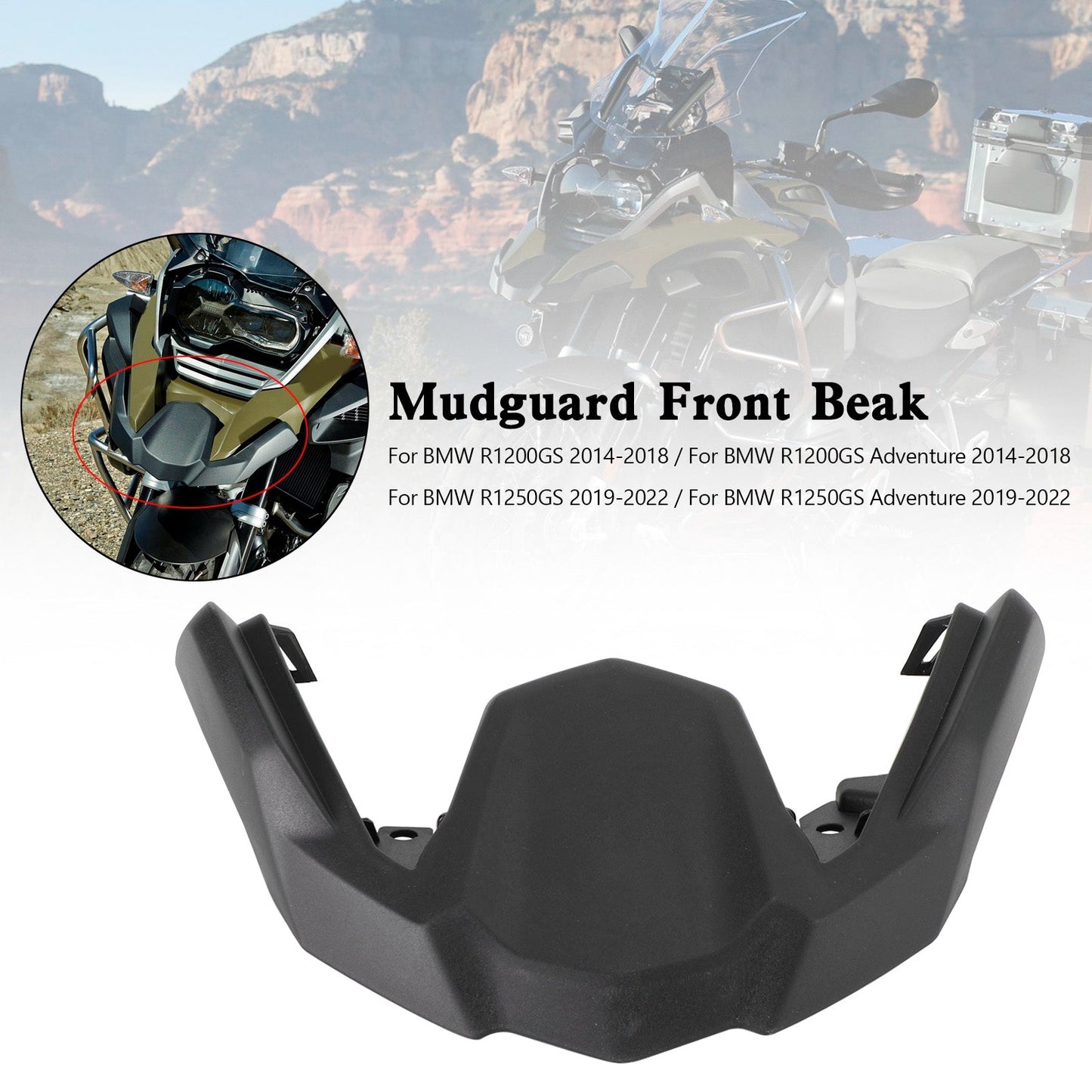 2014-2022 BMW R1200 R1250 GS Adventure Estensione parafango becco anteriore