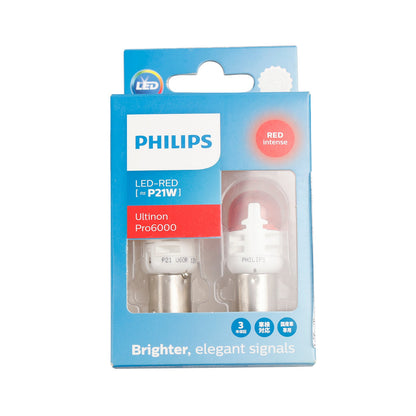 Per Philips 11498RU60X2 Ultinon Pro6000 LED-RED P21W Rosso intenso 75lm